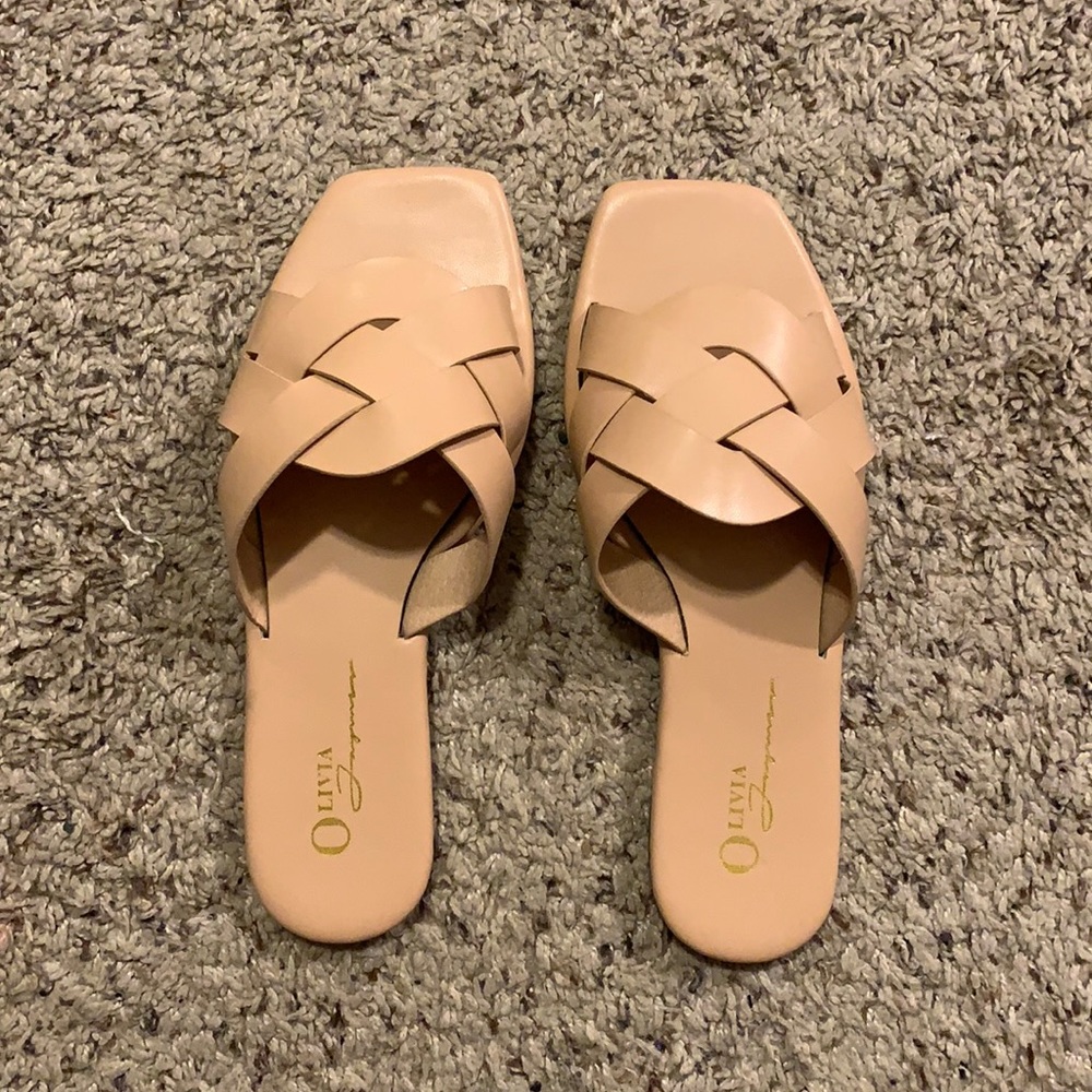 Miss Lola Nude Sandals - 6.5